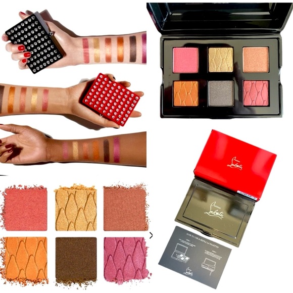 Christian Louboutin NIB 2Pc Abracadabra Gorgeous ReusableSpiked Case&6 Eyeshadow - Picture 3 of 16
